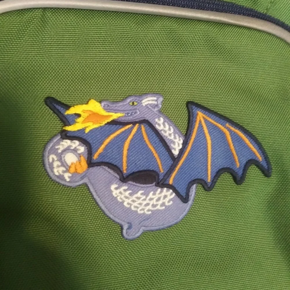 New pottery barn kids fairfax backpack Dragon patch and the name hyun woo